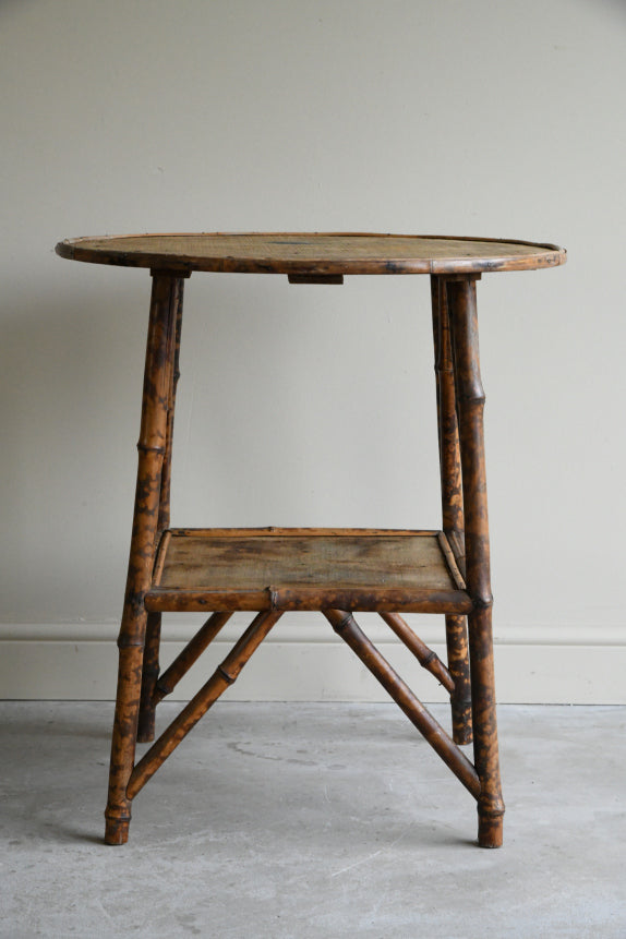 Antique Bamboo Round Table