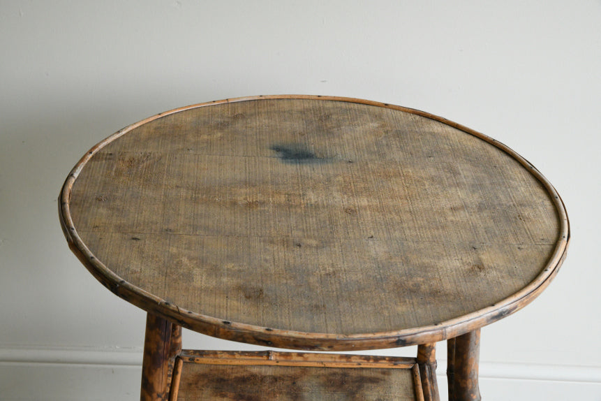 Antique Bamboo Round Table