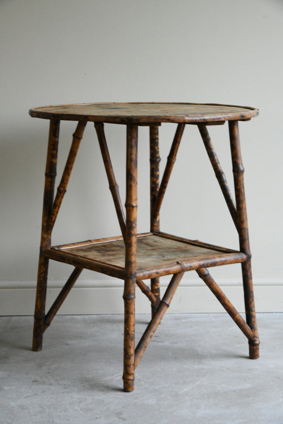 Antique Bamboo Round Table