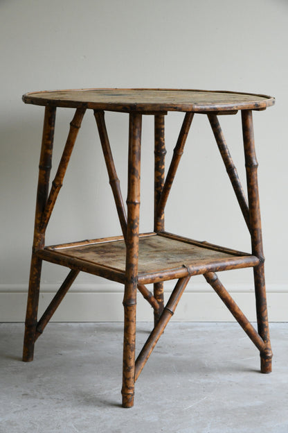 Antique Bamboo Round Table