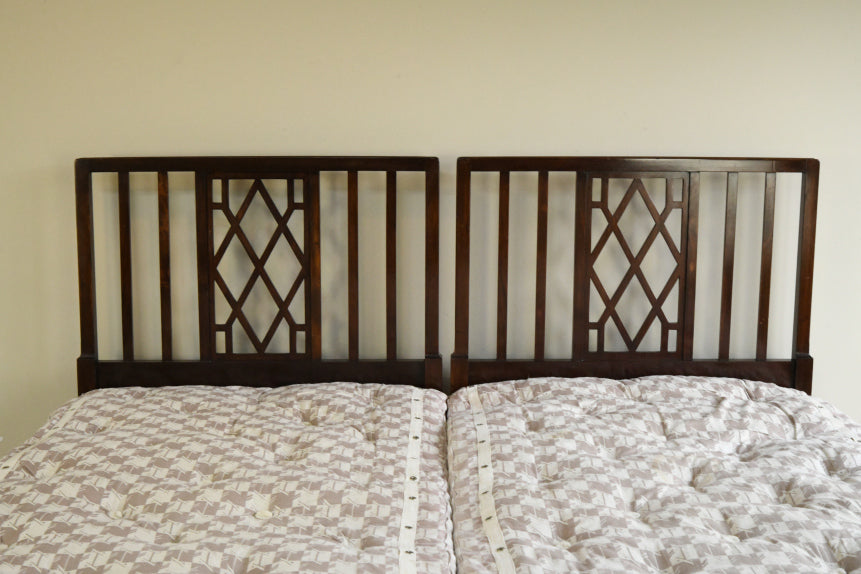 Pair Antique Heals 3ft Single Beds