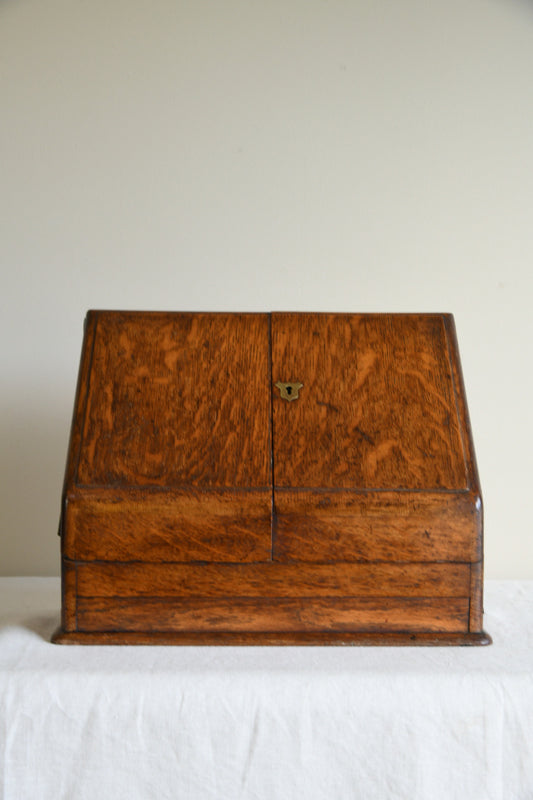 Late 19th Century Oak Stationary Cabinet