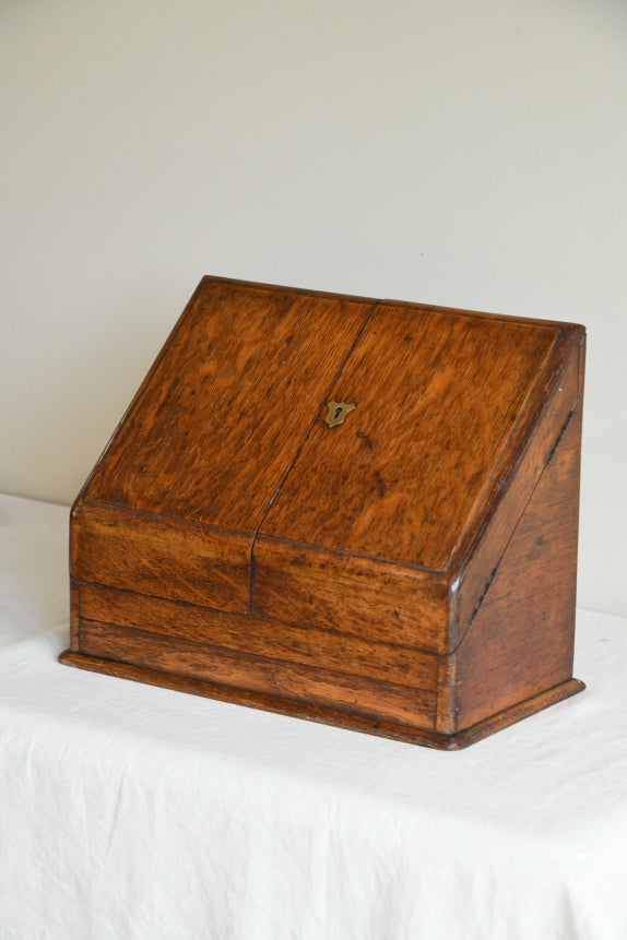 Late 19th Century Oak Stationary Cabinet