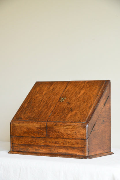 Late 19th Century Oak Stationary Cabinet