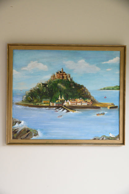 St Michaels Mount Original Framed Painting