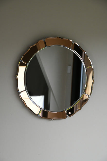 Vintage Deco Style Peach Mirror
