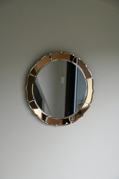 Vintage Deco Style Peach Mirror