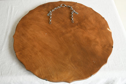 Vintage Deco Style Peach Mirror