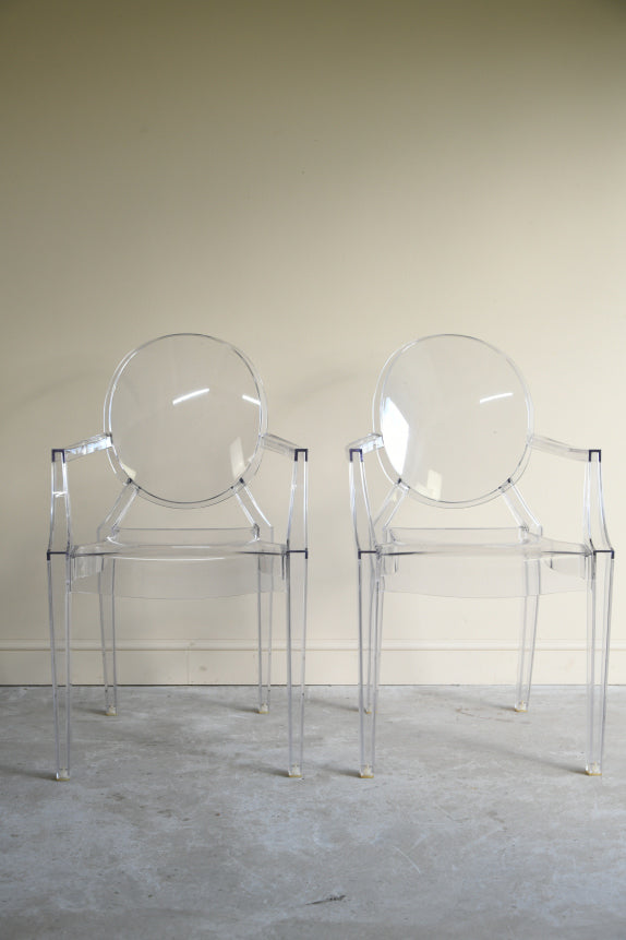 Pair Kartell Louis Ghost Chairs