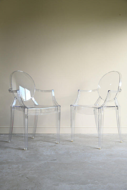 Pair Kartell Louis Ghost Chairs