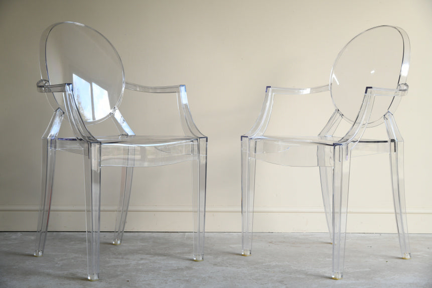 Pair Kartell Louis Ghost Chairs