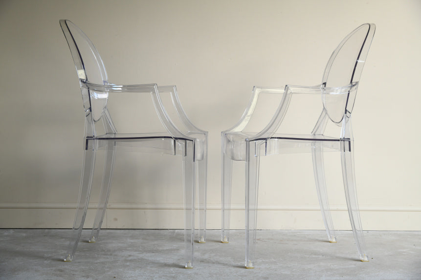 Pair Kartell Louis Ghost Chairs