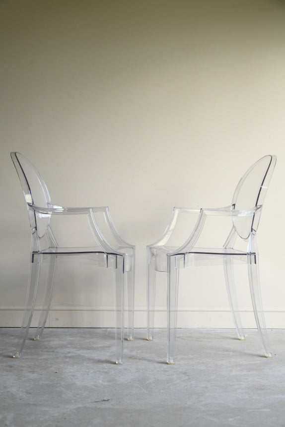 Pair Kartell Louis Ghost Chairs