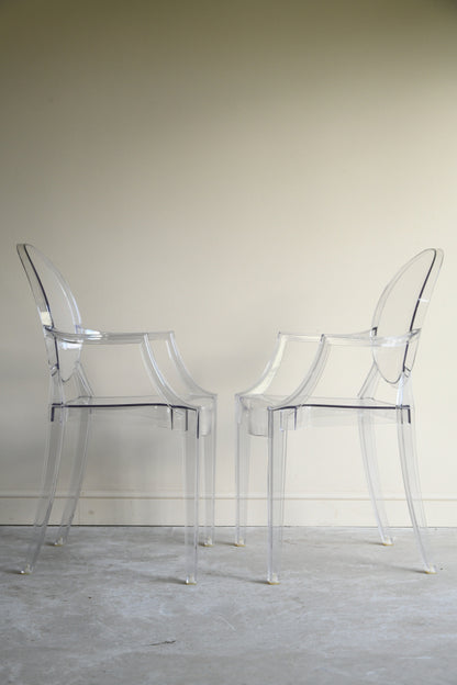 Pair Kartell Louis Ghost Chairs