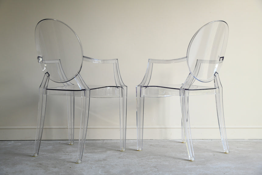 Pair Kartell Louis Ghost Chairs