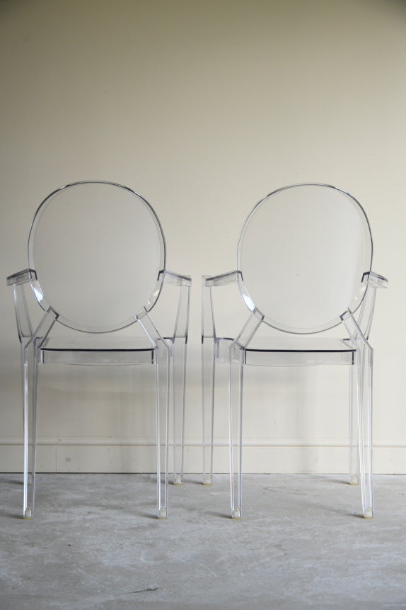 Pair Kartell Louis Ghost Chairs