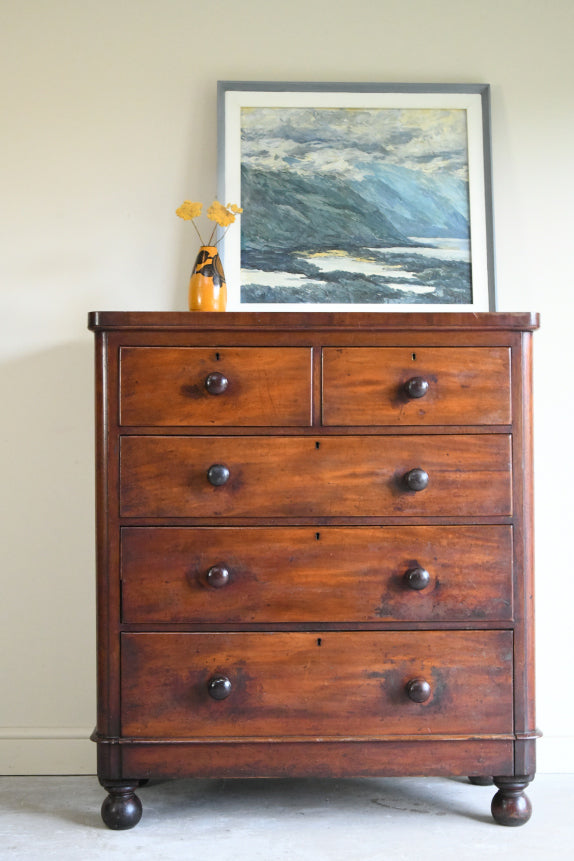 Antique Victorian Mahogany Chest of Drawers