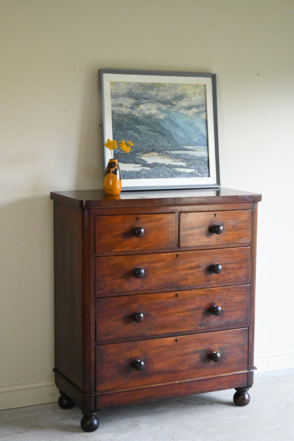 Antique Victorian Mahogany Chest of Drawers