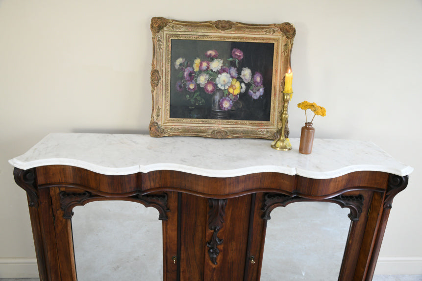 Victorian Mahogany & Marble Chiffonier