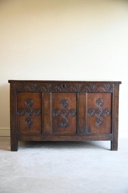 Antique English Oak Coffer