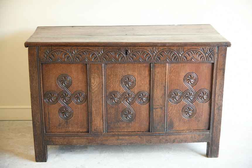 Antique English Oak Coffer