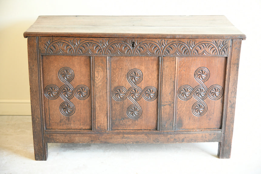 Antique English Oak Coffer