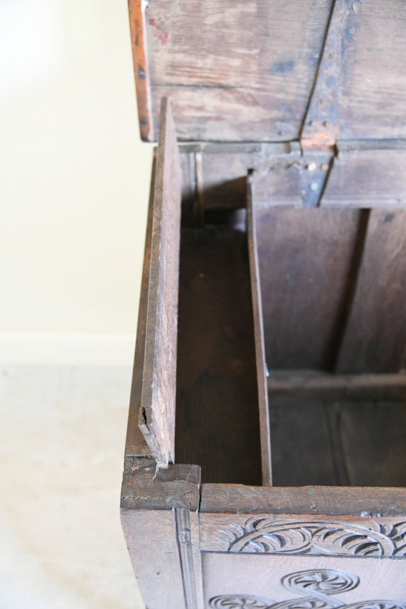 Antique English Oak Coffer