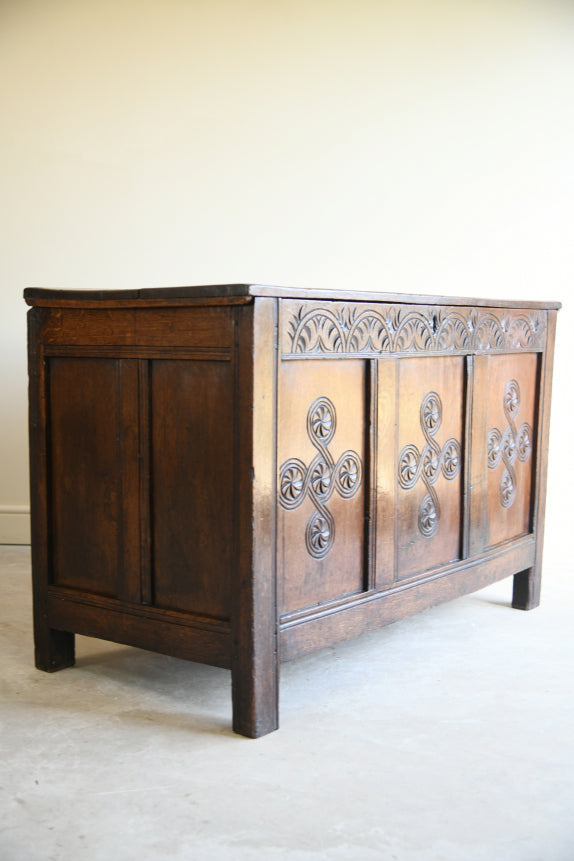 Antique English Oak Coffer