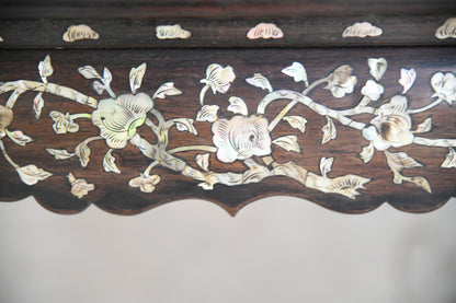 Antique Chinese Inlaid Occasional Table