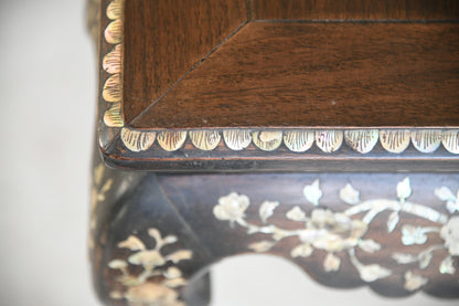 Antique Chinese Inlaid Occasional Table