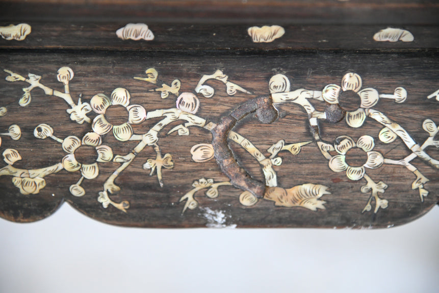 Antique Chinese Inlaid Occasional Table