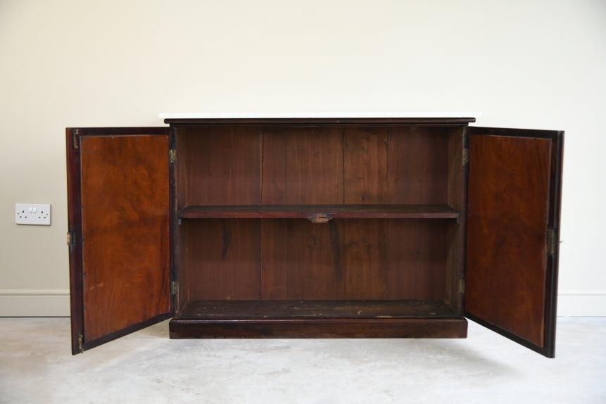 19th Century Mahogany & Marble Sideboard