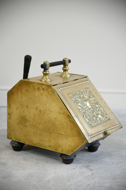 Victorian Brass Coal Scuttle