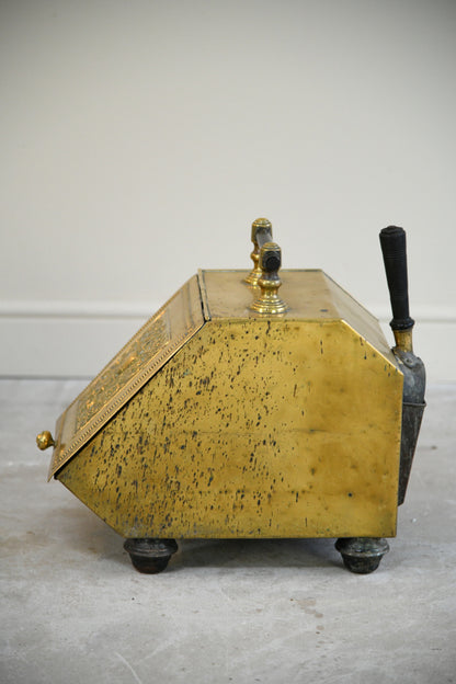 Victorian Brass Coal Scuttle