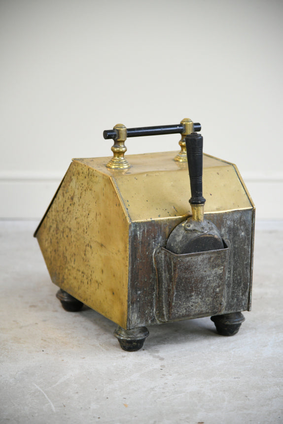 Victorian Brass Coal Scuttle