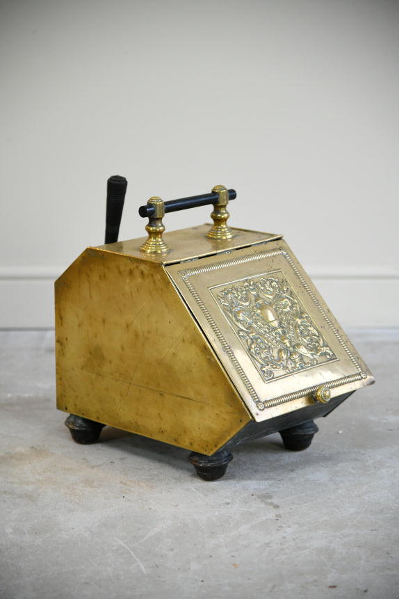 Victorian Brass Coal Scuttle