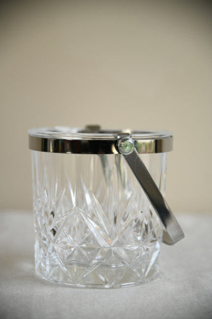 Vintage Glass Ice Bucket