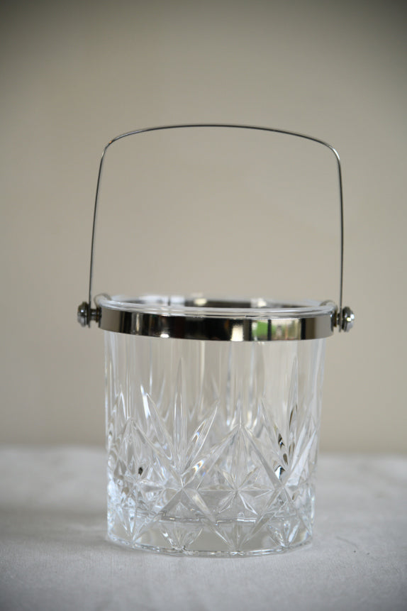 Vintage Glass Ice Bucket