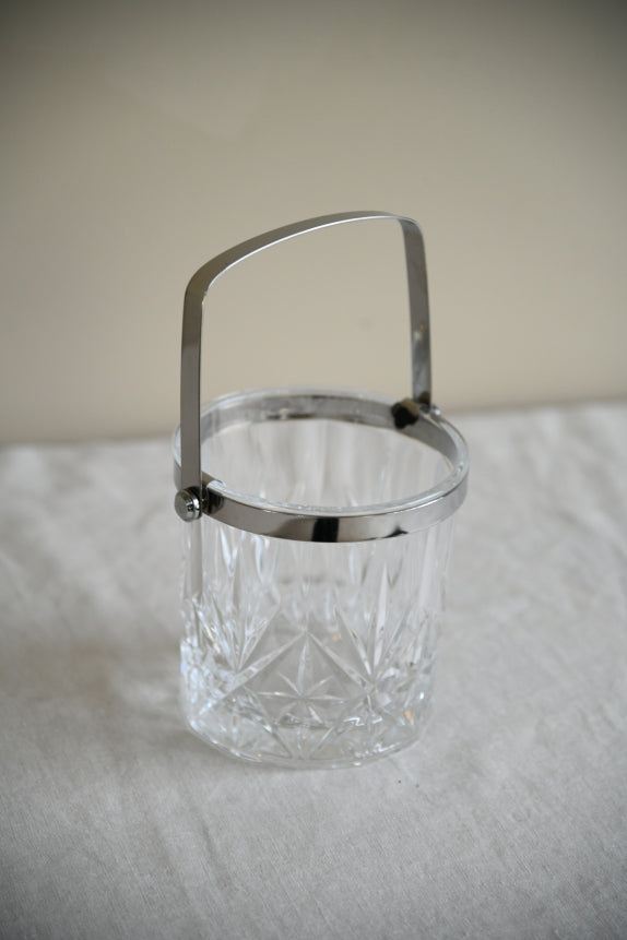 Vintage Glass Ice Bucket