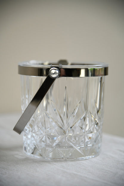 Vintage Glass Ice Bucket