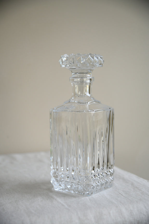 Vintage Glass Whiskey Decanter