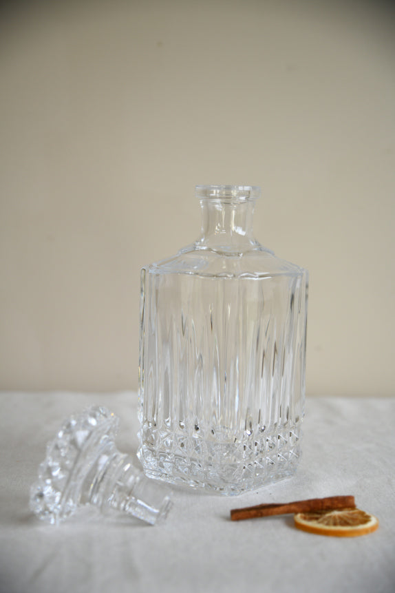 Vintage Glass Whiskey Decanter