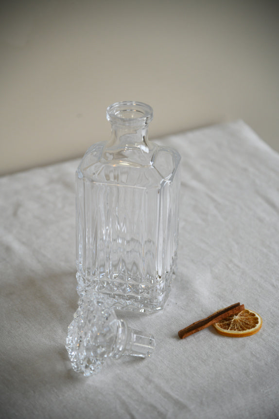 Vintage Glass Whiskey Decanter