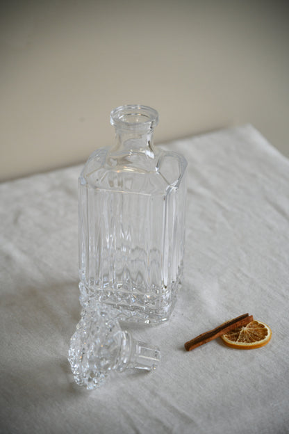 Vintage Glass Whiskey Decanter