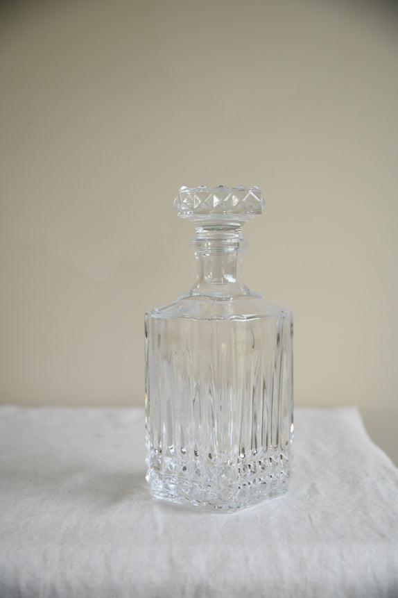 Vintage Glass Whiskey Decanter