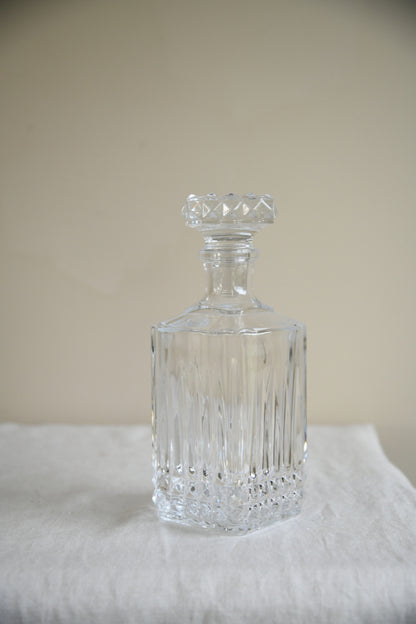 Vintage Glass Whiskey Decanter