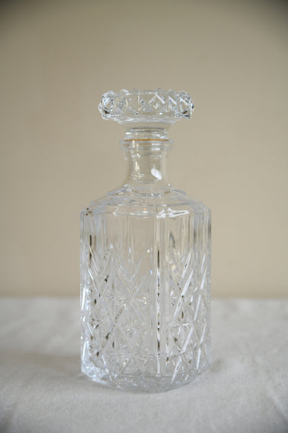 Vintage Glass Whiskey Decanter