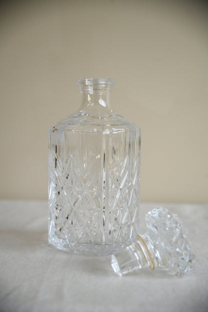 Vintage Glass Whiskey Decanter