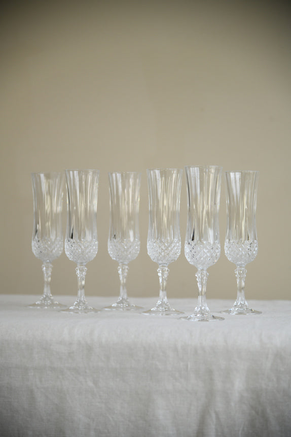 6 Champagne Glasses