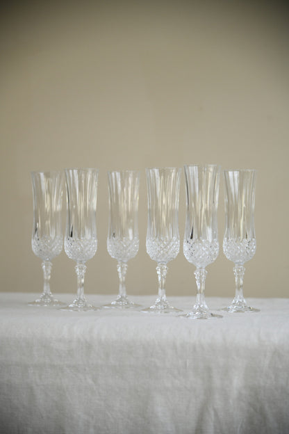 6 Champagne Glasses